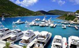 View to the ocean and the marina.